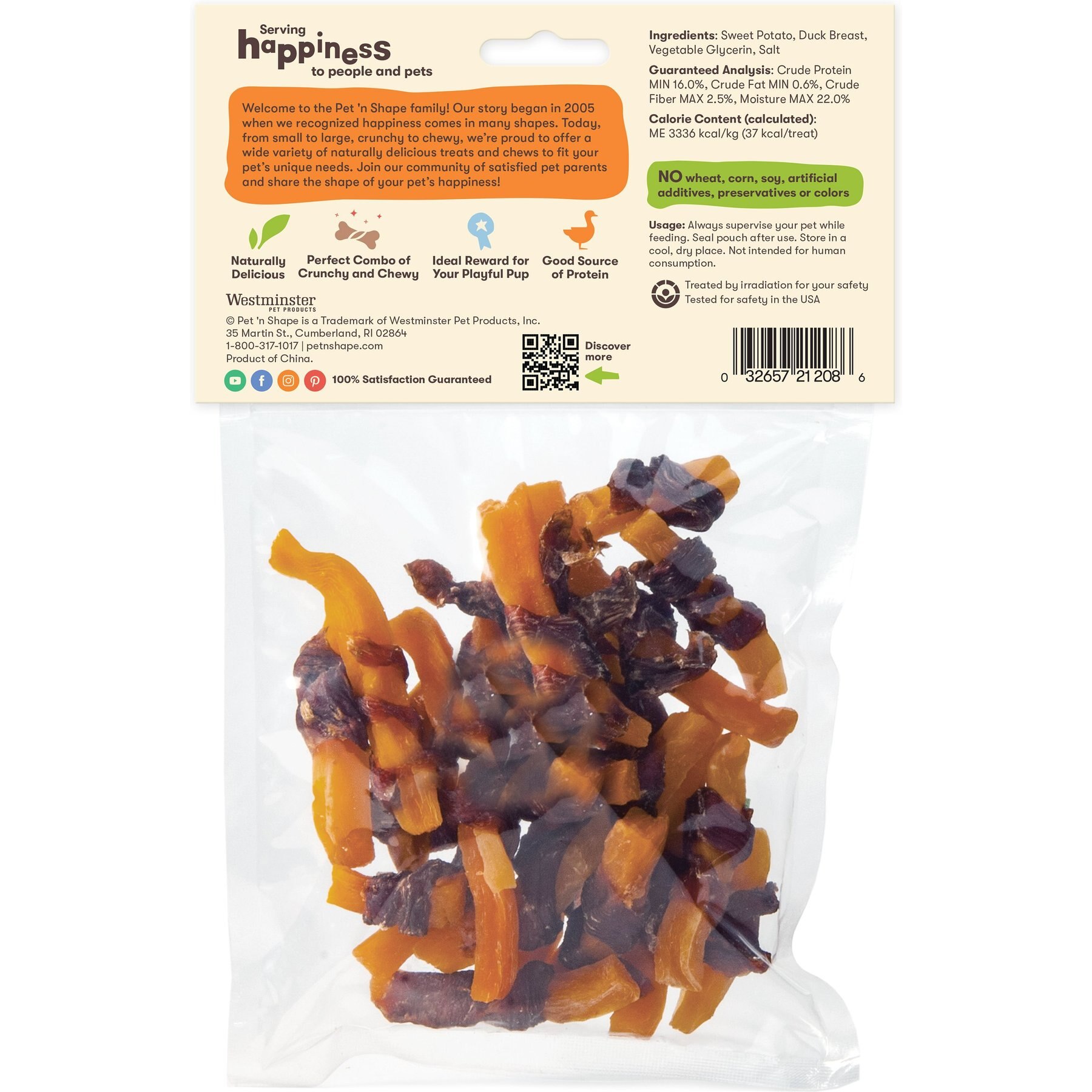 Pet 'n Shape Grain-Free Duck 'n Sweet Potato Dog Treats