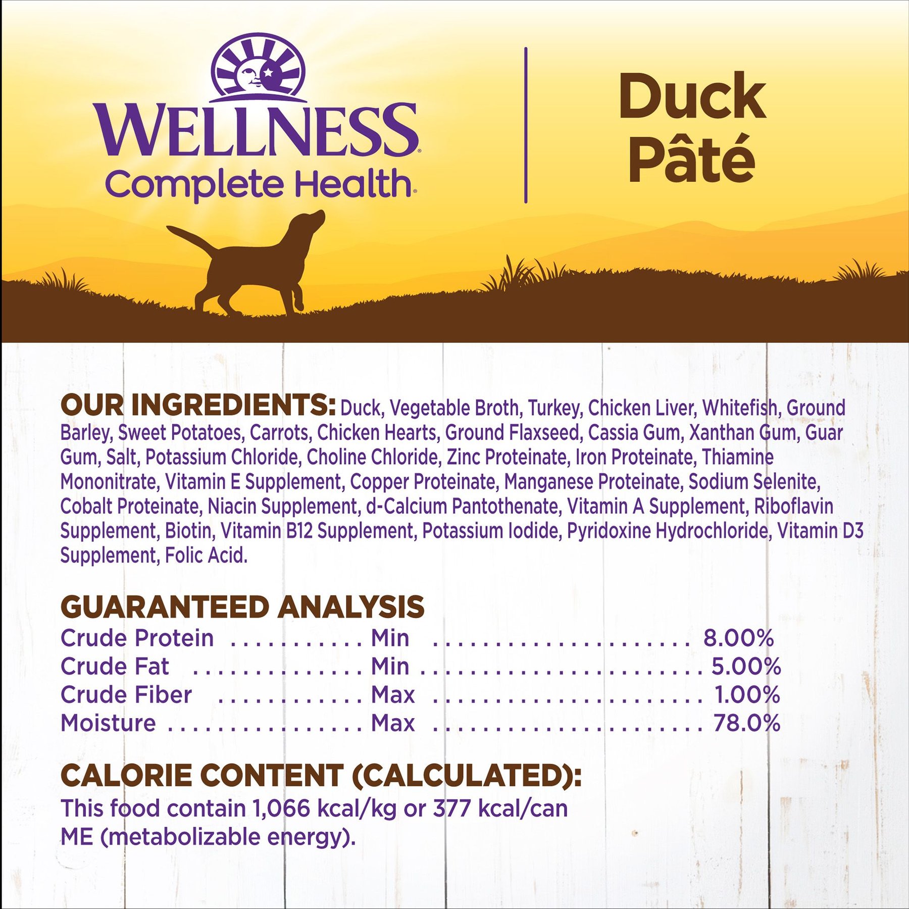 Wellness Complete Health Duck & Sweet Potato Formula Canned Dog Food