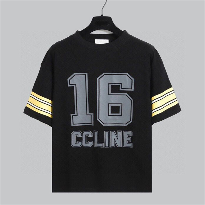 Designer T shirt Summer New Men's and Women's Couple Short Sleeve Minimalist Versatile Printed T-shirt Black and White XS-L G55S3