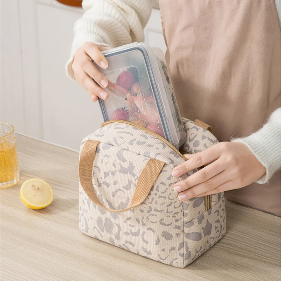 Small Portable Thermal Lunch Bag Girls Food Box Durable Waterproof Office Cooler Ice Insulated Case Camping Ins 241122