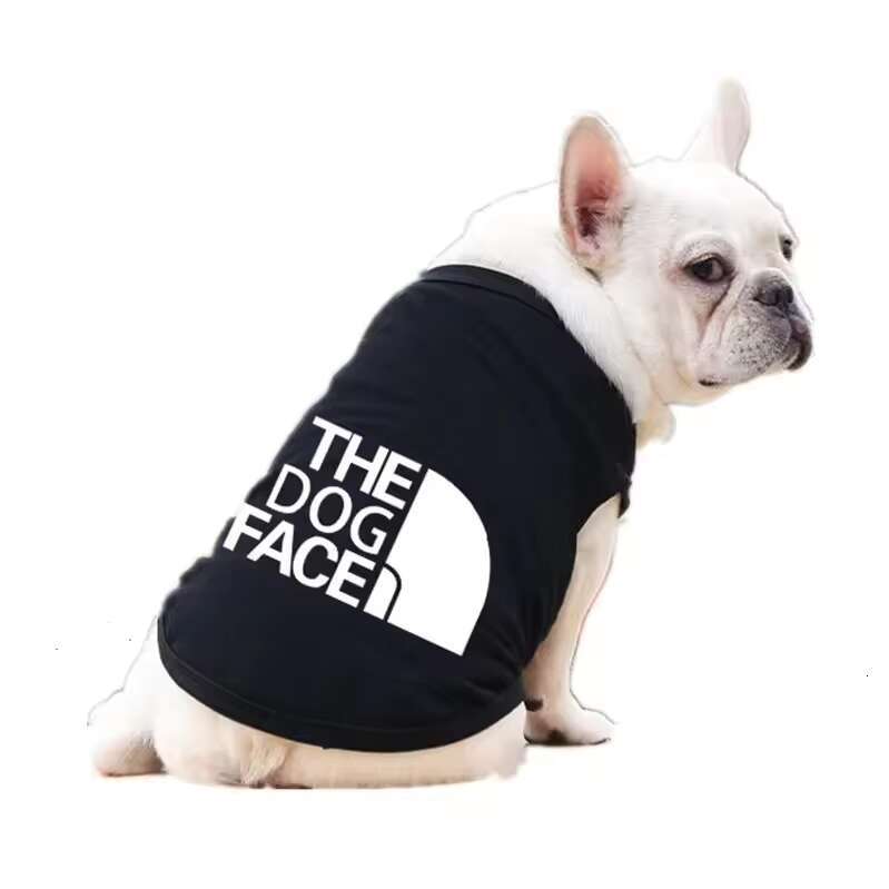 Wholesale XS-5XL Summer The Face Designer Pet Clothes Cat Tee Big Size Vest Breathable Sweatshirt Blank Dog T Shirt