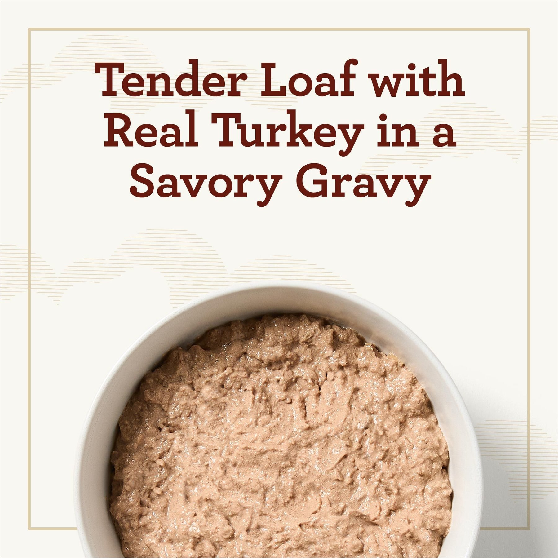 True Acre Foods Turkey Recipe Tender Loaf in Gravy, Wet Dog Food, 3.5-oz cup, case of 12