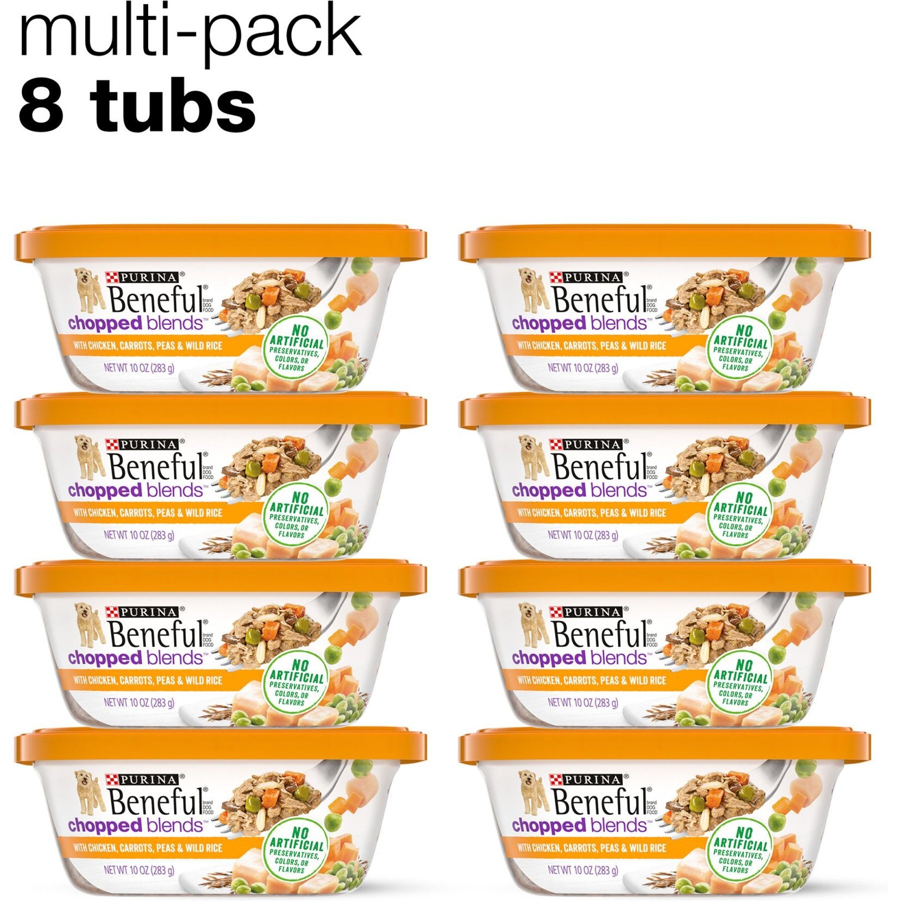 Purina Beneful Chopped Blends with Chicken, Carrots, Peas & Wild Rice Wet Dog Food
