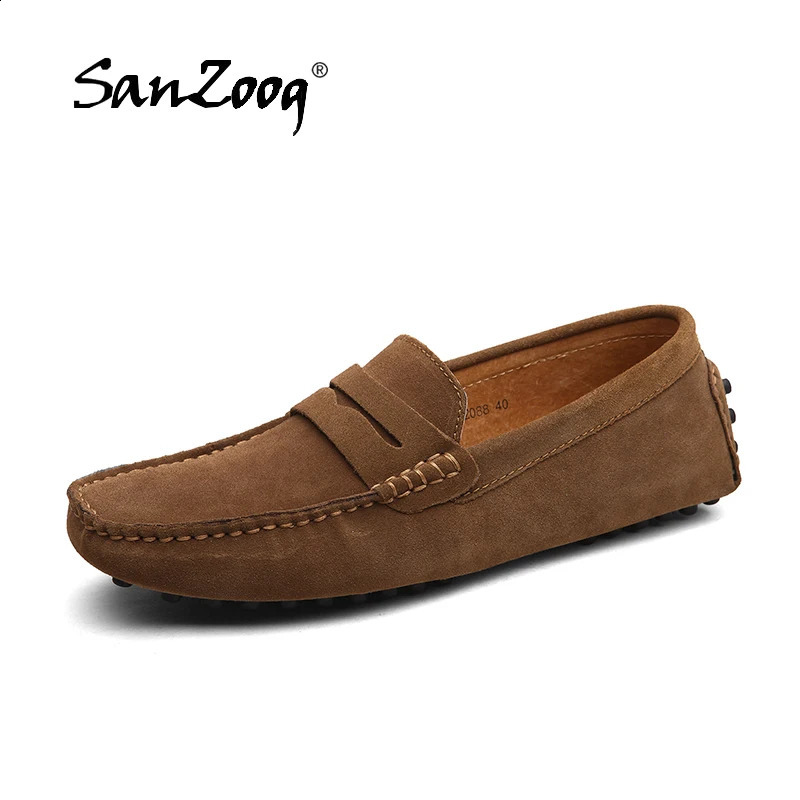Plus Big Size 50 51 52 53 Summer Men Suede Loafers Leather Casual Slip On Shoes Mocasines Hombre Lofer Man Loafer 241121