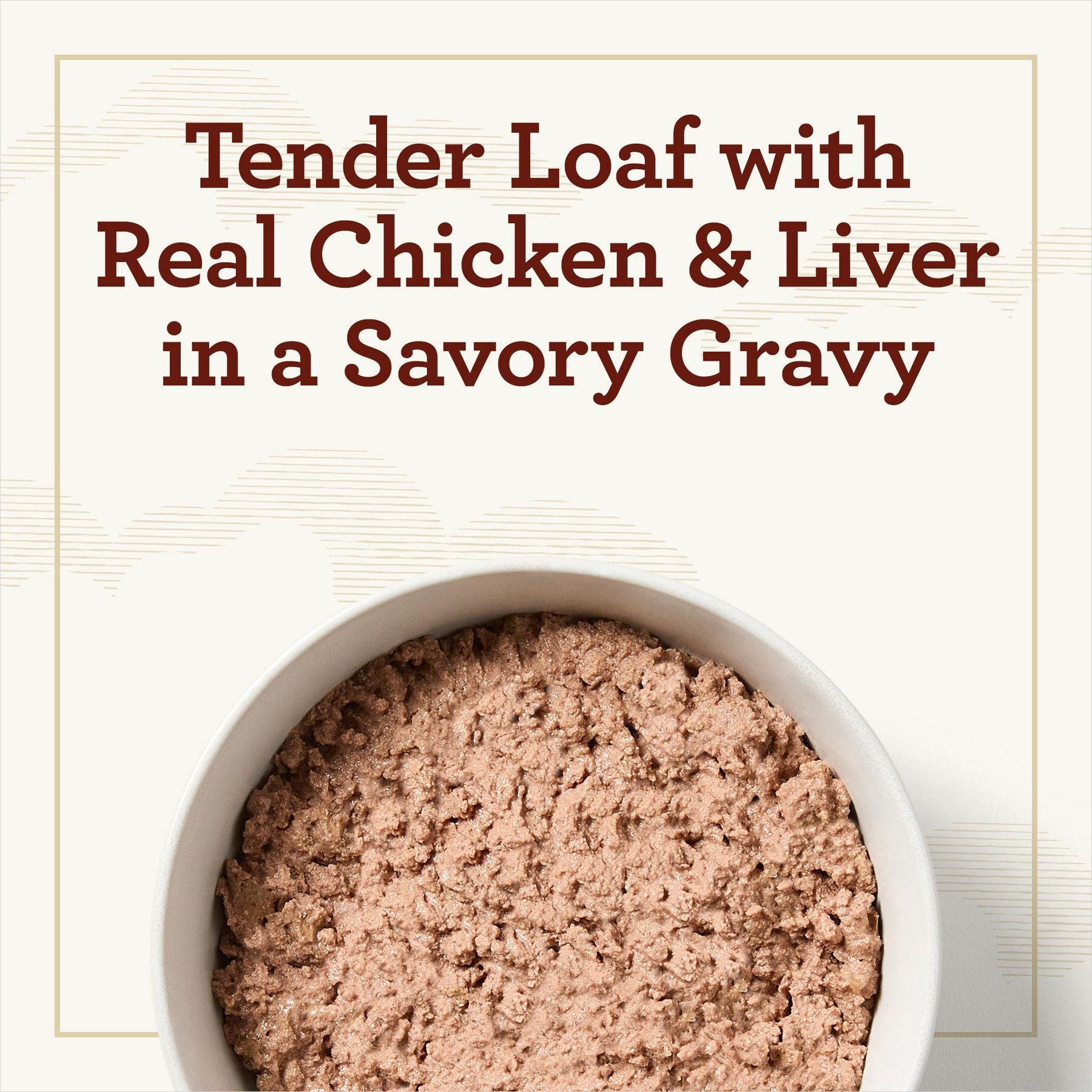 True Acre Foods Chicken & Liver Recipe Tender Loaf in Gravy, Wet Dog Food, 3.5-oz cup, case of 12