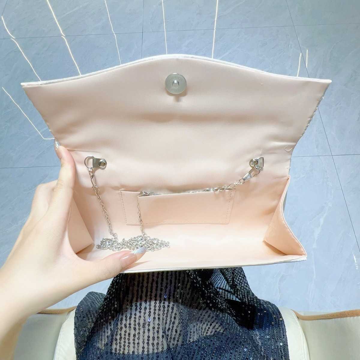 new pleated handbag for socialites highend banquet fashion handbag one shoulder crossbody and dinner bag