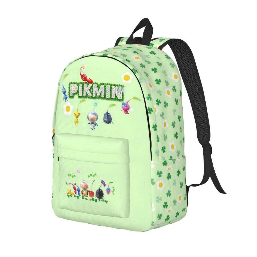 Pikmin Characters Rescue Pup Oatchi Backpack for Boy Girl Kids Student School Bookbag Daypack Preschool Kindergarten Bag Hiking