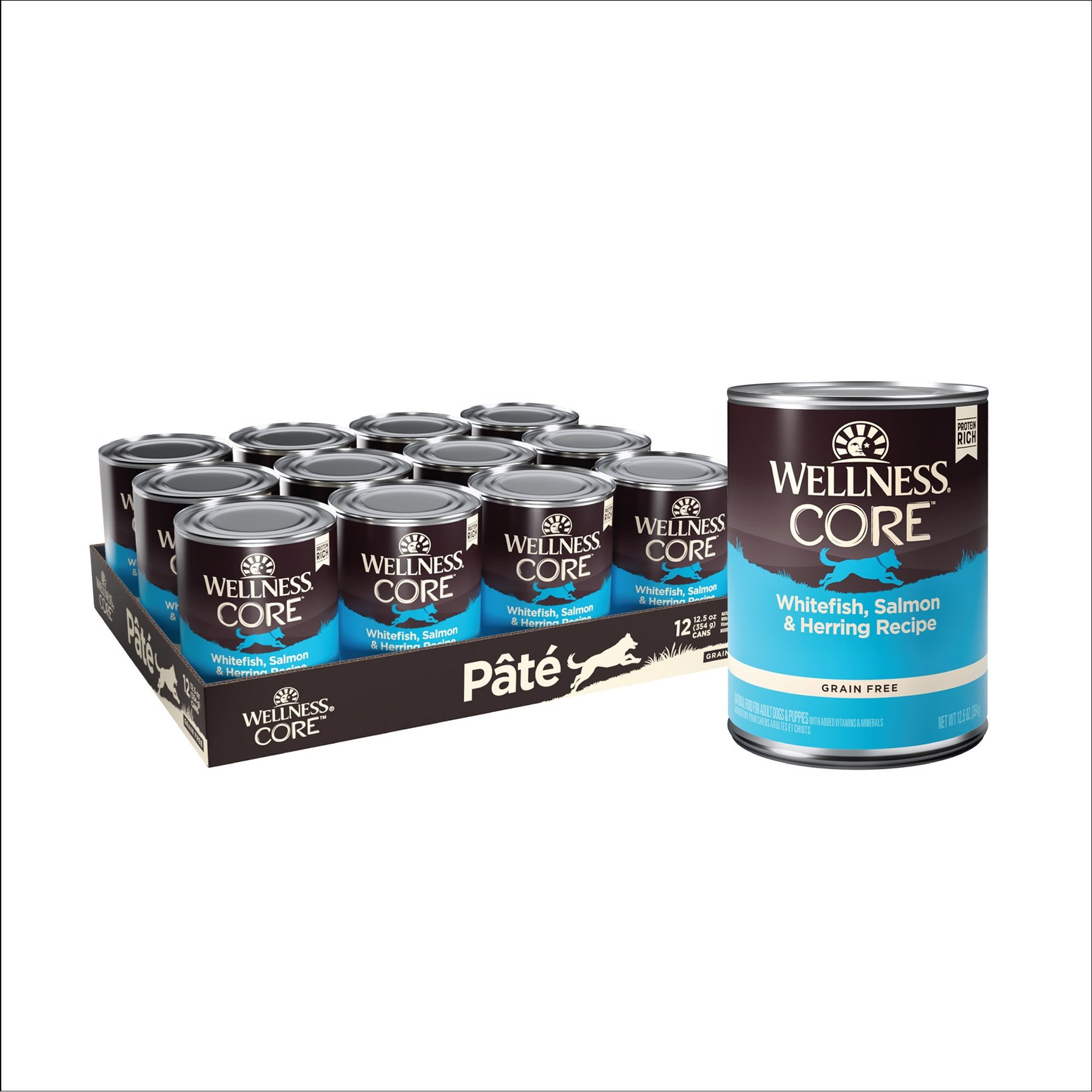 Wellness CORE Grain-Free Whitefish, Salmon & Herring Formula Canned Dog Food