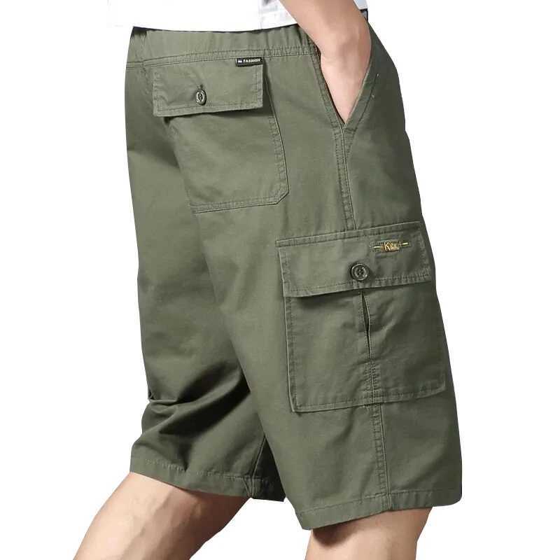Men's Pants Man Cargo Shorts Spring Summer Sports Wear Men Bermuda Shorts Big and Tall Half Pants Loose Straight Athletic Shorts Pants Y240422