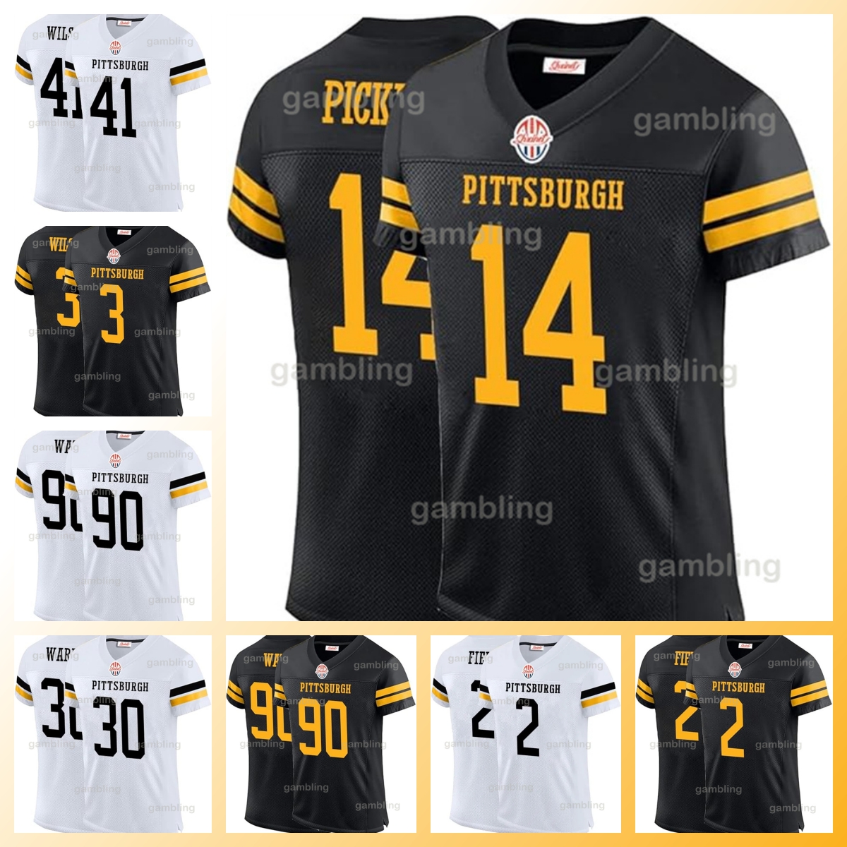 14 Pickens Mens/Youth ed 10 Mitchell 22 Nee 90 T.J. 43 Troy 55 Devin 8 Kenny 6 Queen Joey 24 Porter Football Jerseys Embroidery