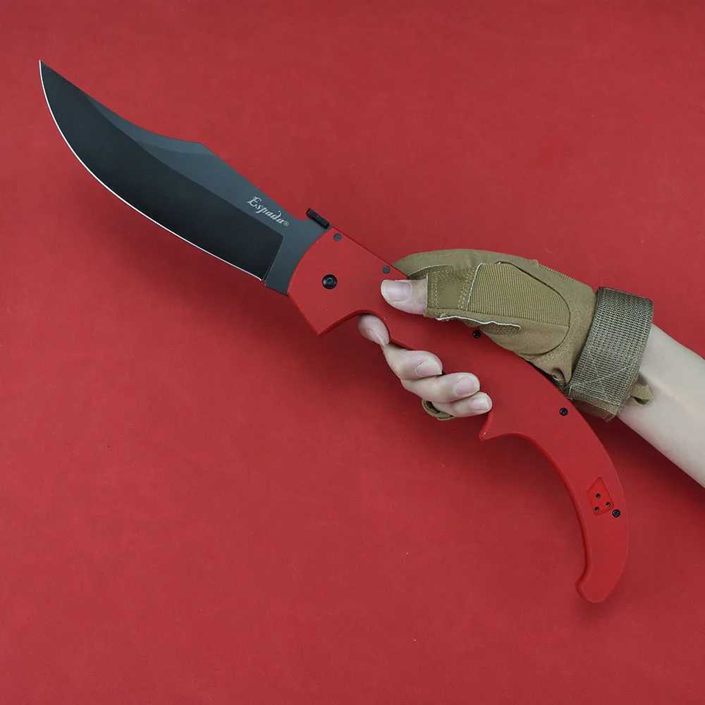 New cold Espada XL folding tactical knife AUS0A steel survival military combat knife G0 handle professional hunting knife edcW241121