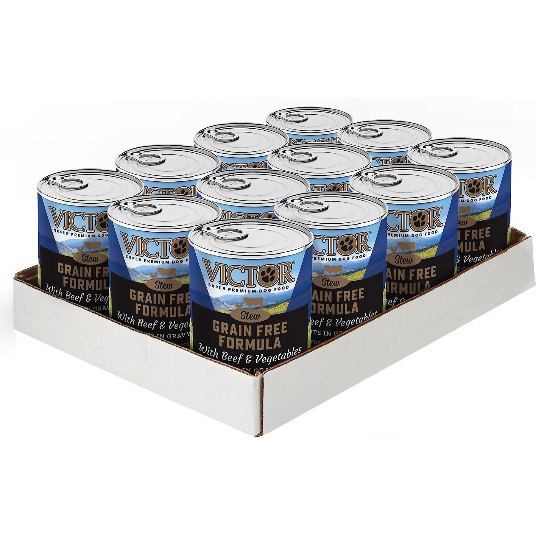VICTOR Beef & Vegetables Stew Cuts in Gravy Grain-Free Canned Dog Food