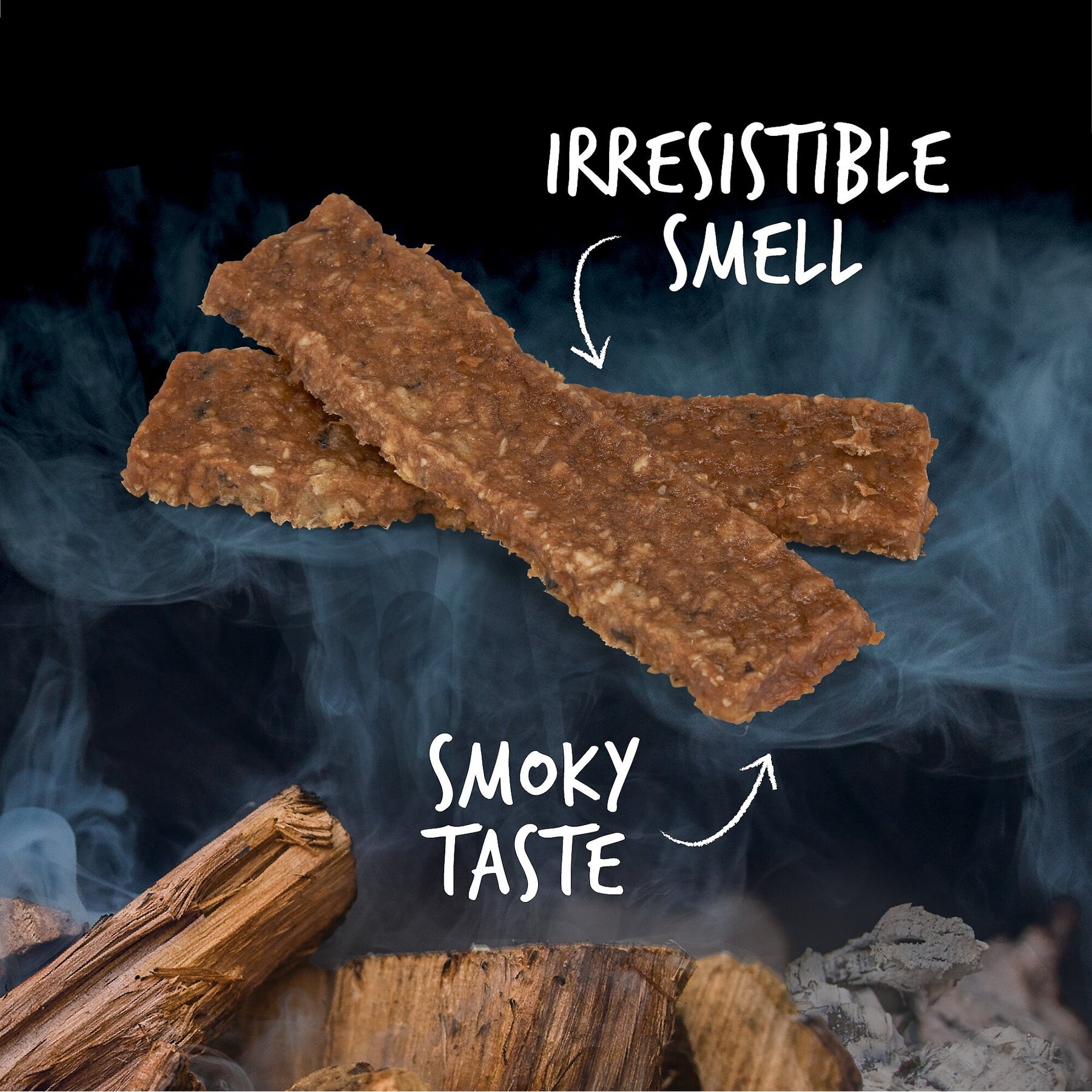 Cloud Star Wag More Bark Less Smoked Salmon Dog Jerky Treats, 10-oz bag