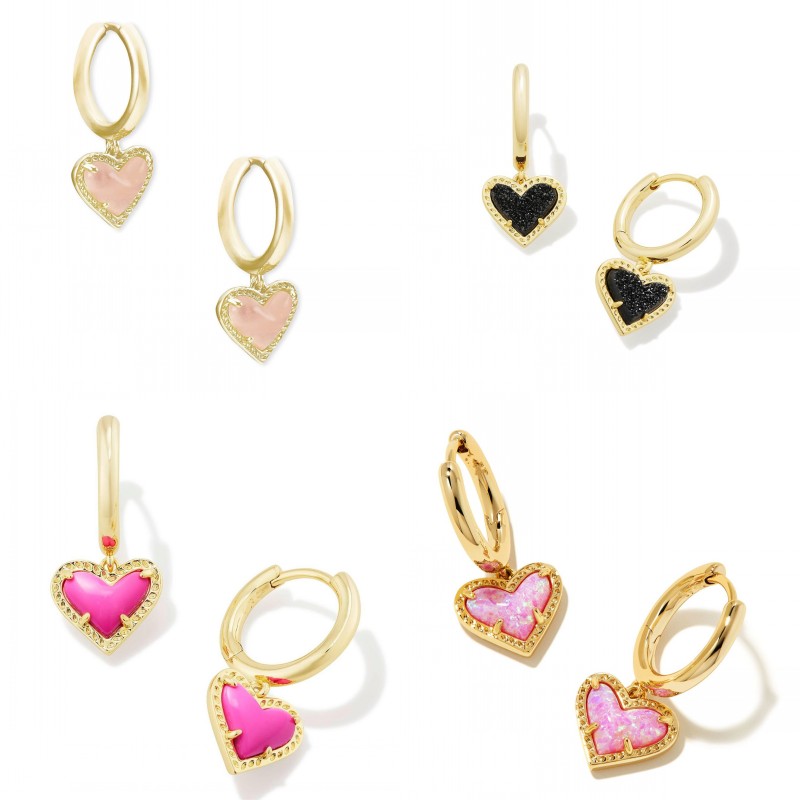 Stud earrings designer scotts colorful plated gold earrings heart love enamel gemstone multicolors oorbellen charm earrings designer womens jewelry ho067 C4