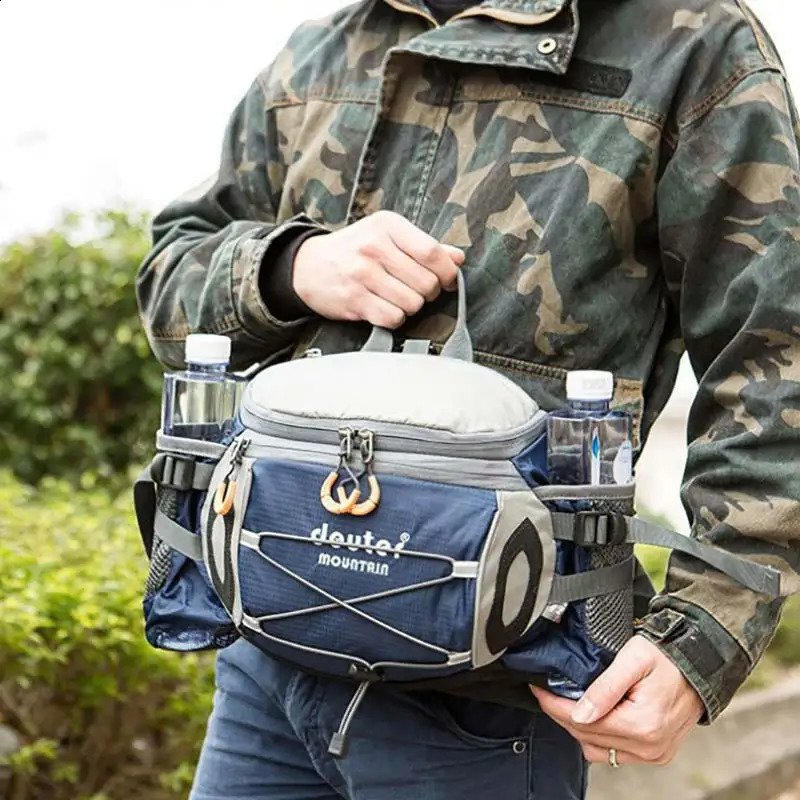 8L Sports Waist Bag Outdoor Hiking Riding Backpack Camping Travel Shoulder Bag Water Bottle Cycling Pack X352D 241121