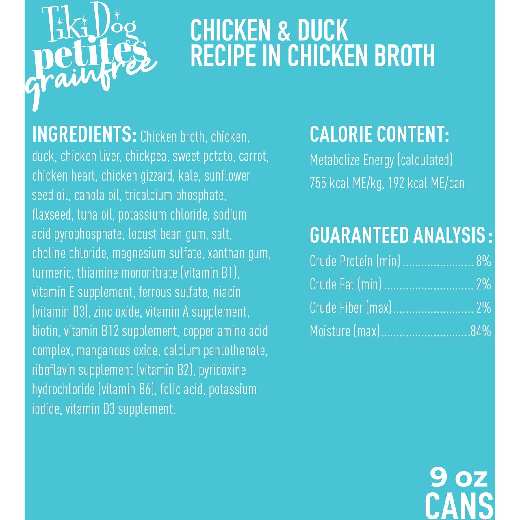 Tiki Dog Petites Chicken & Duck Grain-Free Dog Food
