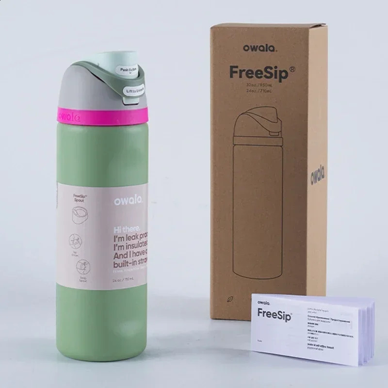 Owala Cup Vacuum Flasks Thermoses Water Bottle Drinkware Thermo Tumbler Stainless Steel Thermal Mug Original Cold Coffee 241121