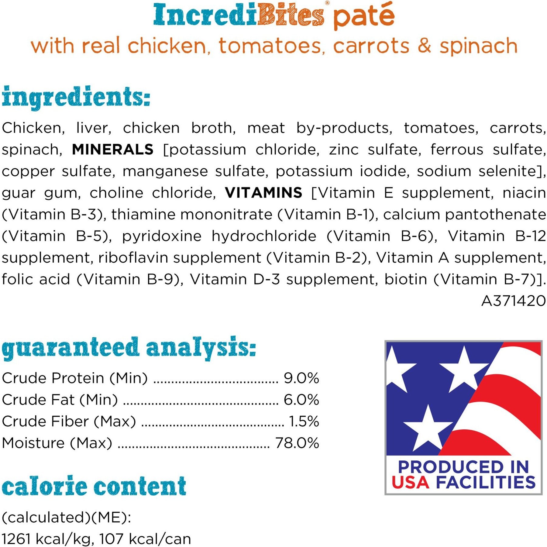 Purina Beneful Incredibites Pate with Real Chicken, Tomatoes, Carrots & Spinach Wet Dog Food