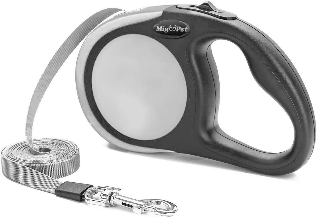Heavy Duty Retractable Dog Leash-16ft Strong & Durable Walking Leash for S L Dogs up to 45/115 lbs, Upgraded Lock System, Non Slip Grip, Tangle Free
