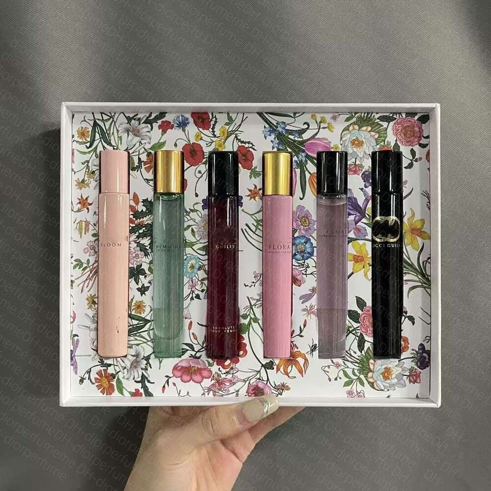 Women's perfume Designer Jasmine ra Gorgeous Gardenia Bloom Guildy 6Pcs X5ml Mini Perfume Set High Quality Speedboat