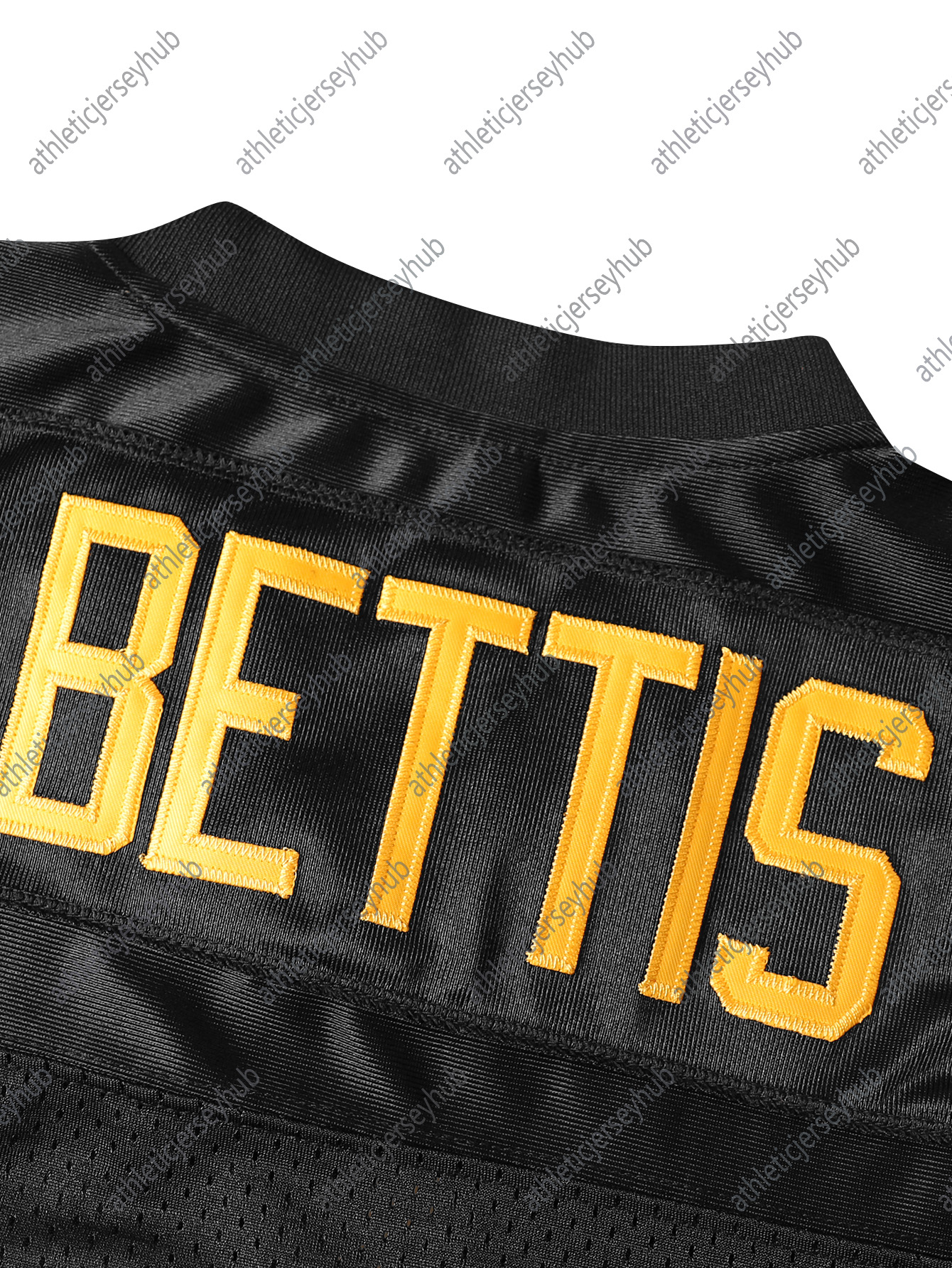 36 Betts 43 Plolamalu Men's Football Jerseys Black Gold Mesh Embroidery Short Sleeve for athletic Jersey