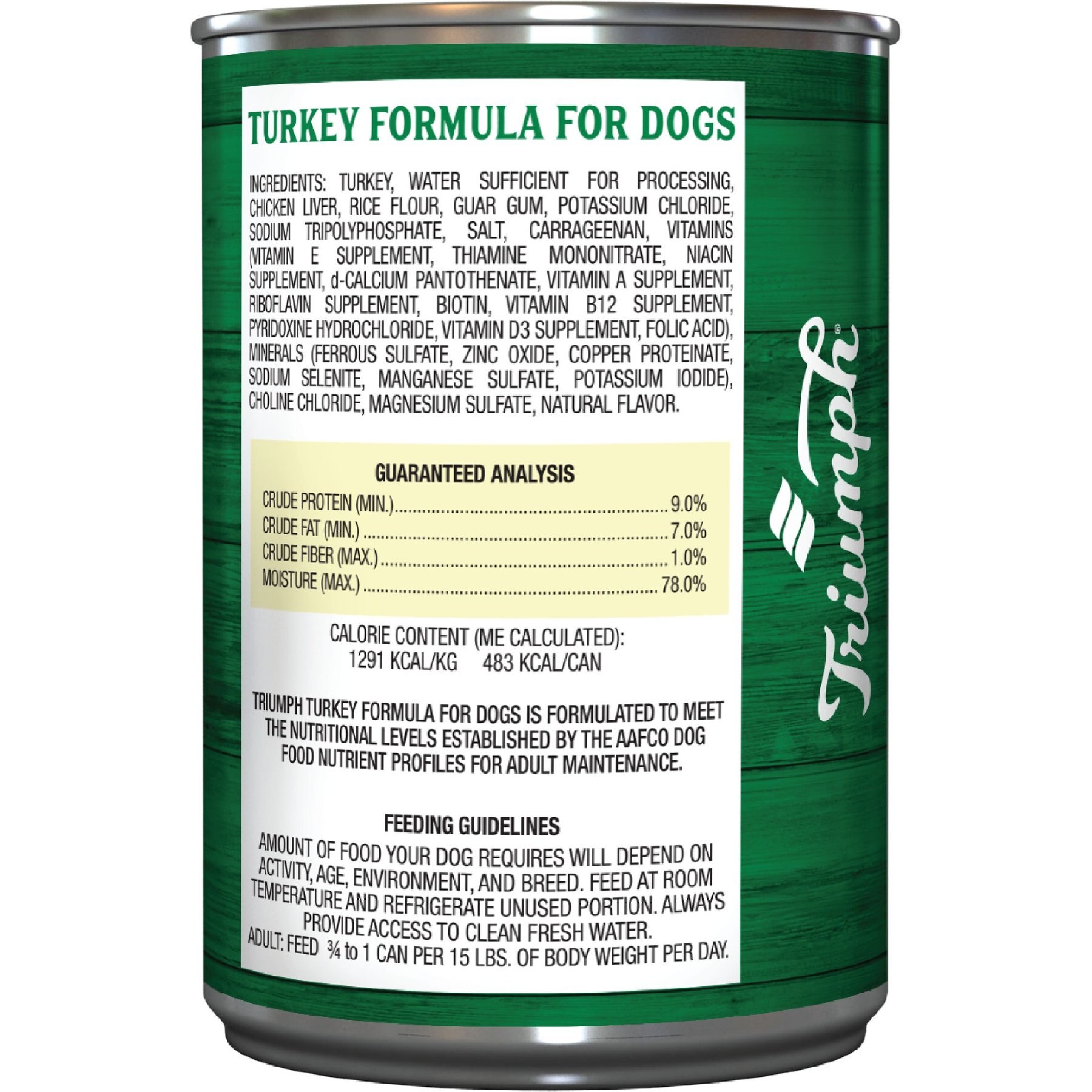 Triumph Turkey Formula Canned Dog Food