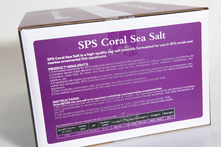 Premium aquarium marine reef sea salt for SPS and LPS corals Fully synthetic marine salt created for aquacultured corals.