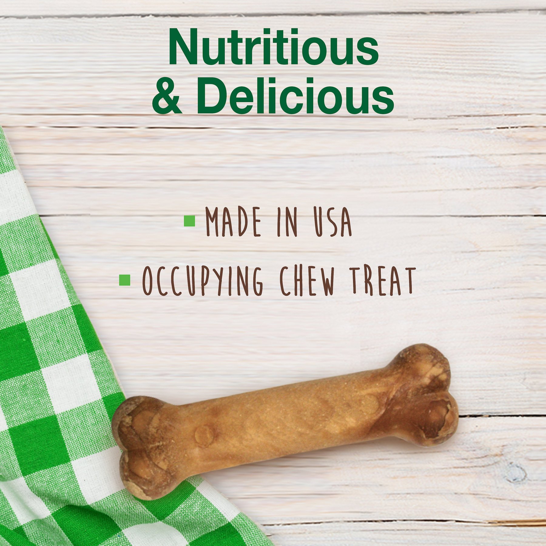 Nylabone Healthy Edibles Longer Lasting Chicken Flavor Dog Bone Treats