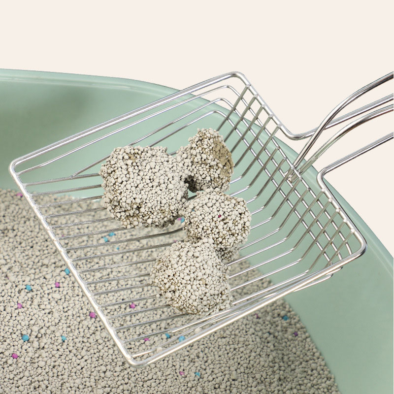 Bentonite Cat Litter Scoop - Deep Shovel with Easy Scoop Hollow-Carved Design