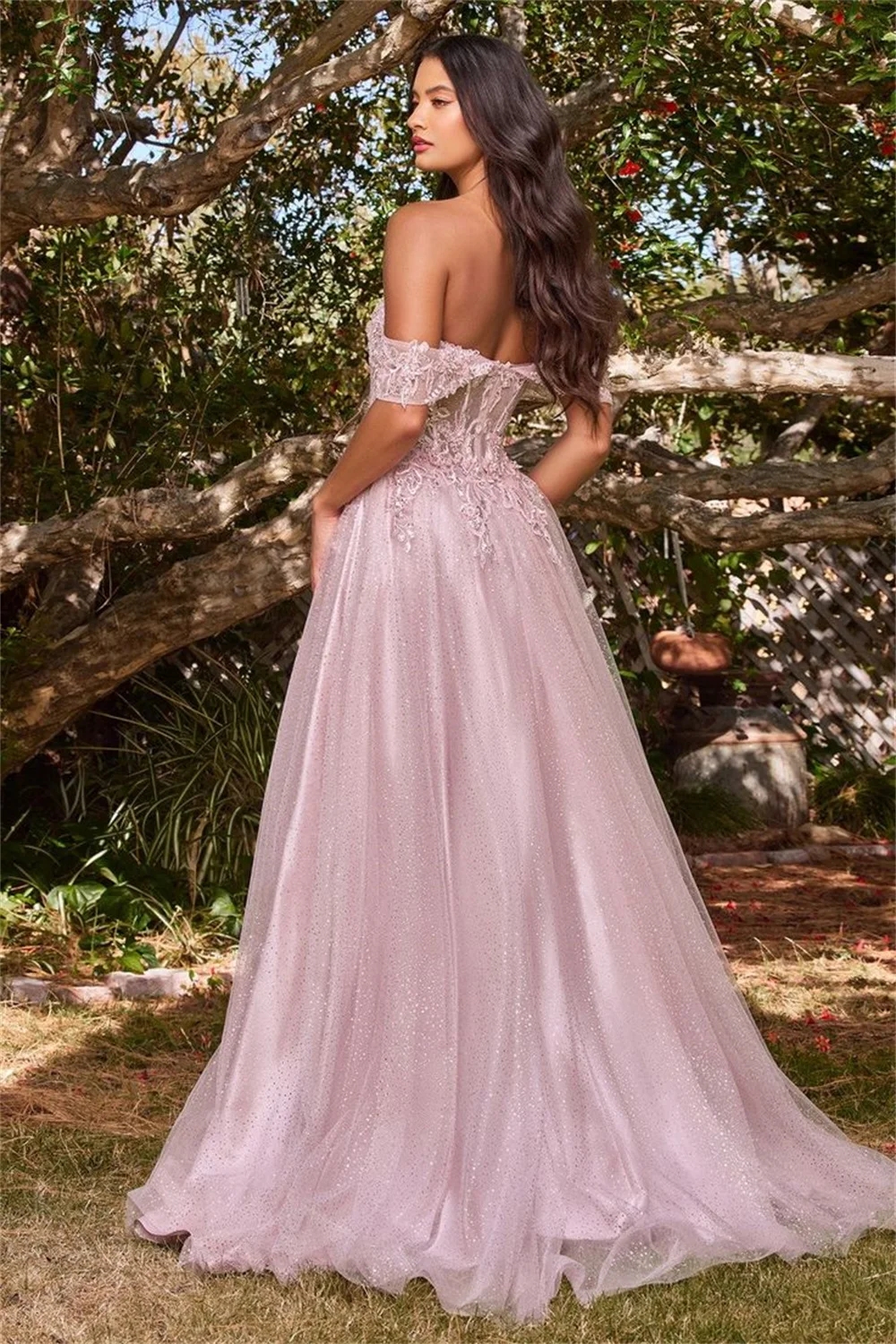 Sweet Dark Red A-line Prom Dress 2024 Off Shoulder Shiny Lace Appliques Embroid Side Split Formal Birthday Evening Gala Gowns Robe De Soiree
