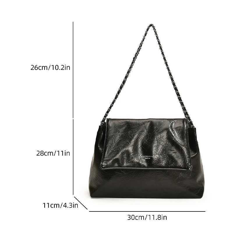 2024 Womens Large Capacity Shoulder Bag New Womens Bag Fashion Travel University Student Class Bag Y250319