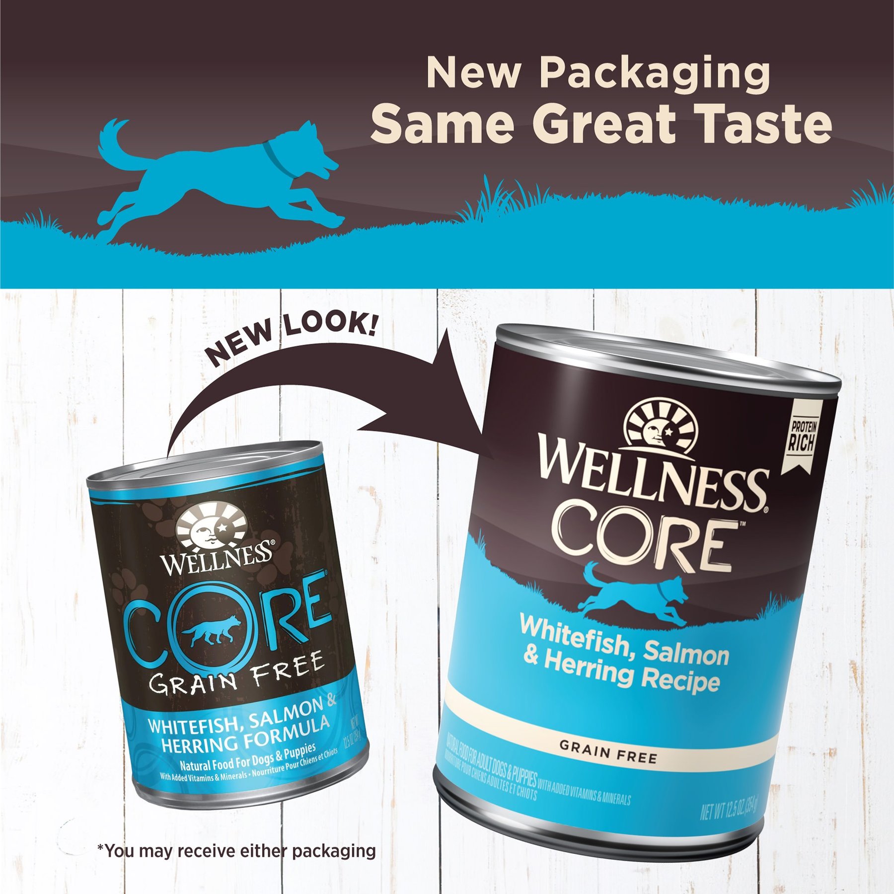 Wellness CORE Grain-Free Whitefish, Salmon & Herring Formula Canned Dog Food