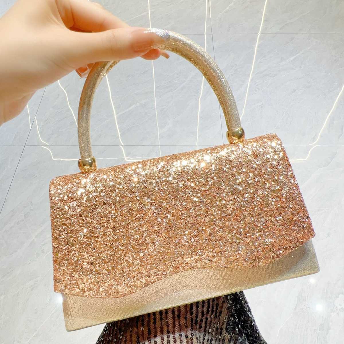 Banquet Bag Sparkling Handbag Water Diamond Banquet Handbag Dress Bag Evening Bag Wedding Gift Bag 241122