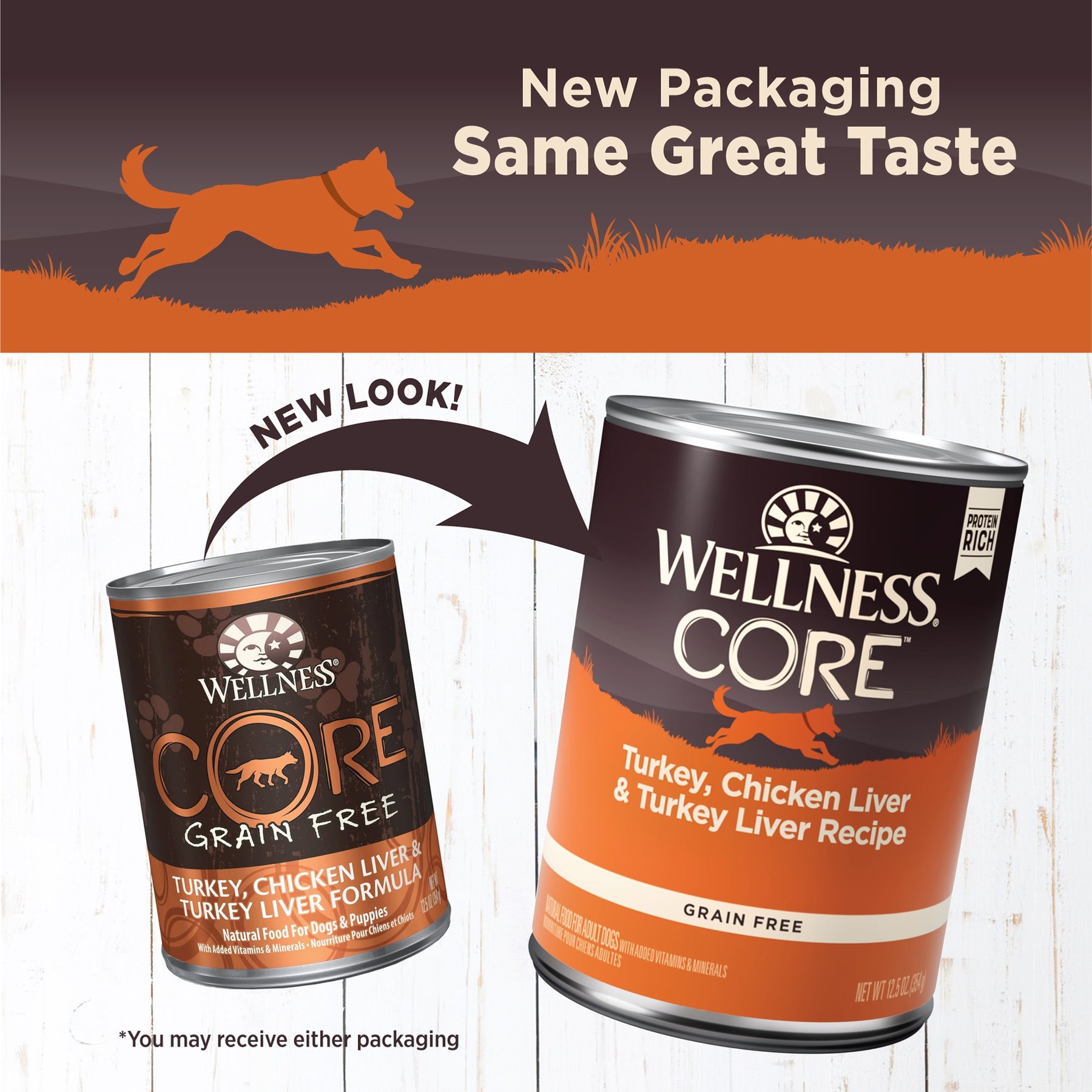 Wellness CORE Grain-Free Turkey, Chicken Liver & Turkey Liver Formula Canned Dog Food
