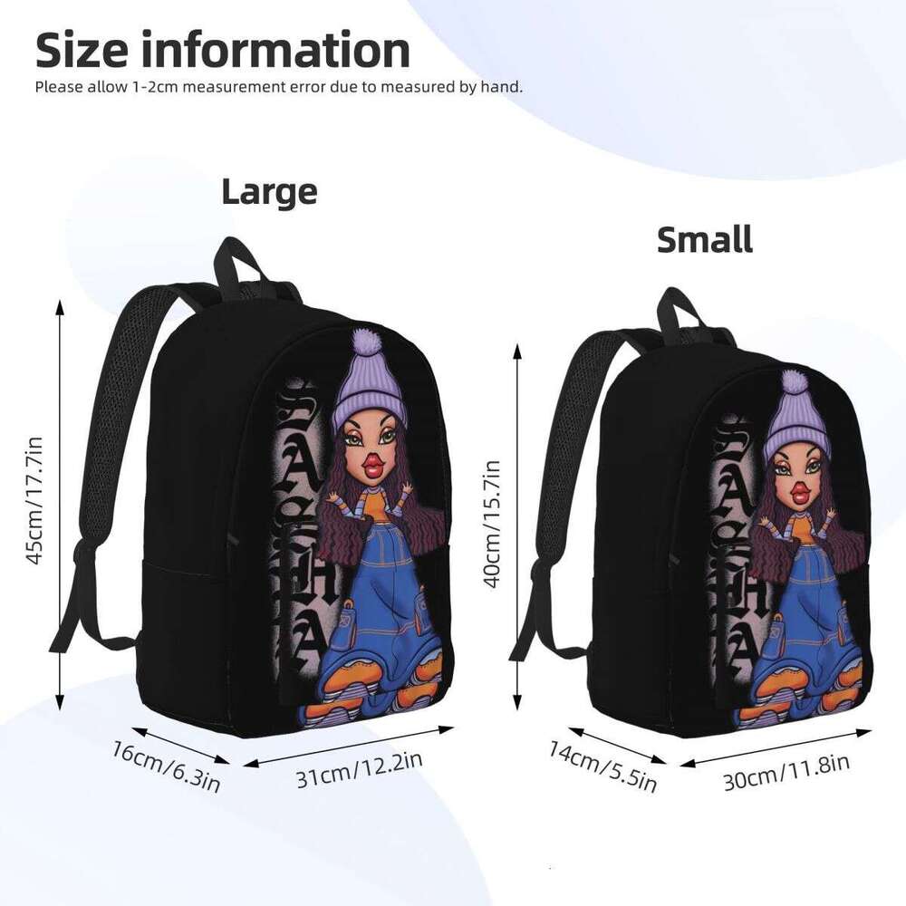 Bratz Sasha Portrait 2 Cool Backpack Outdoor Student Business Daypack for Men Women Laptop Shoulder Bag