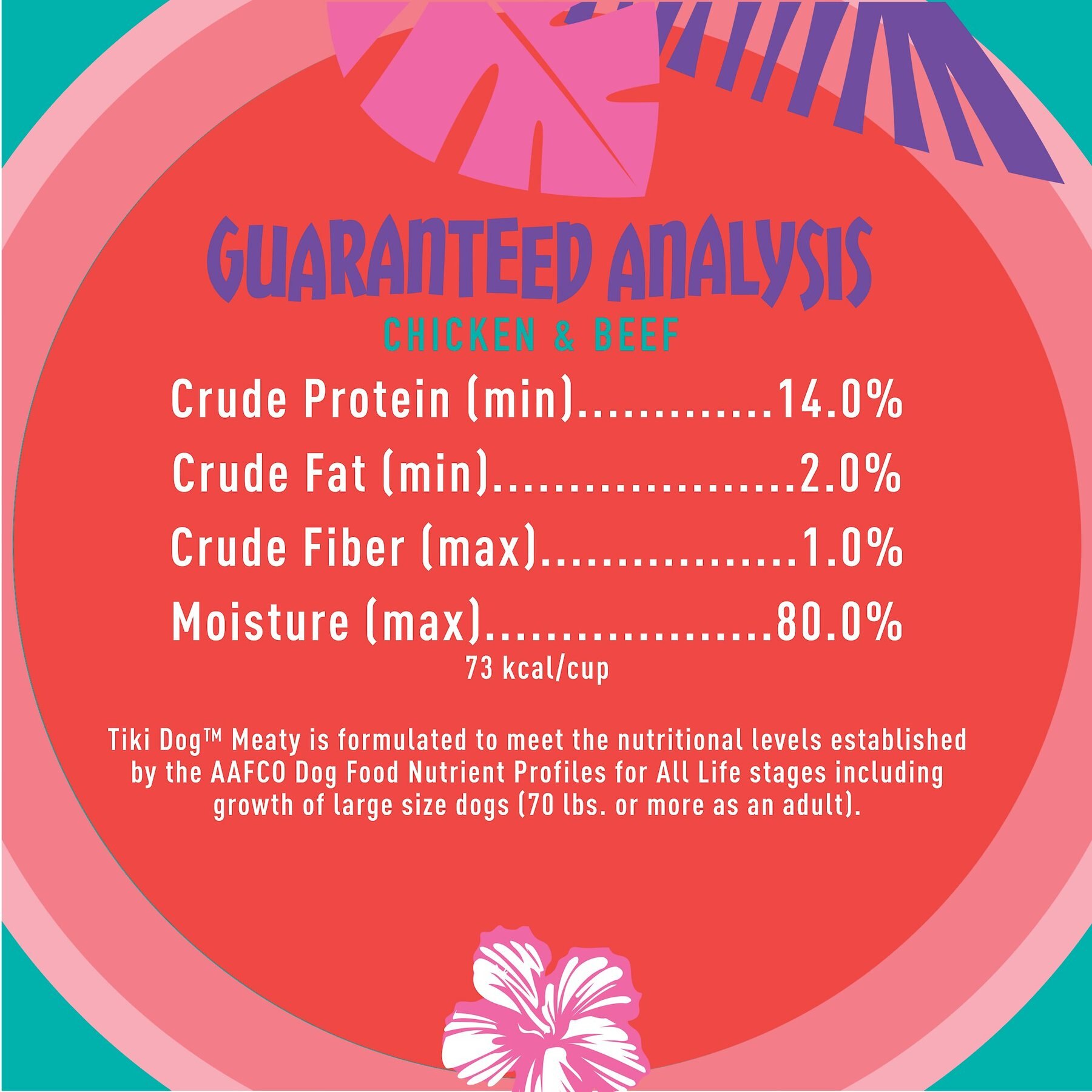 Tiki Dog Meaty High Protein Diet Chicken with Beef Recipe in Broth Grain-Free Wet Dog Food, 3-oz cup, case of 4