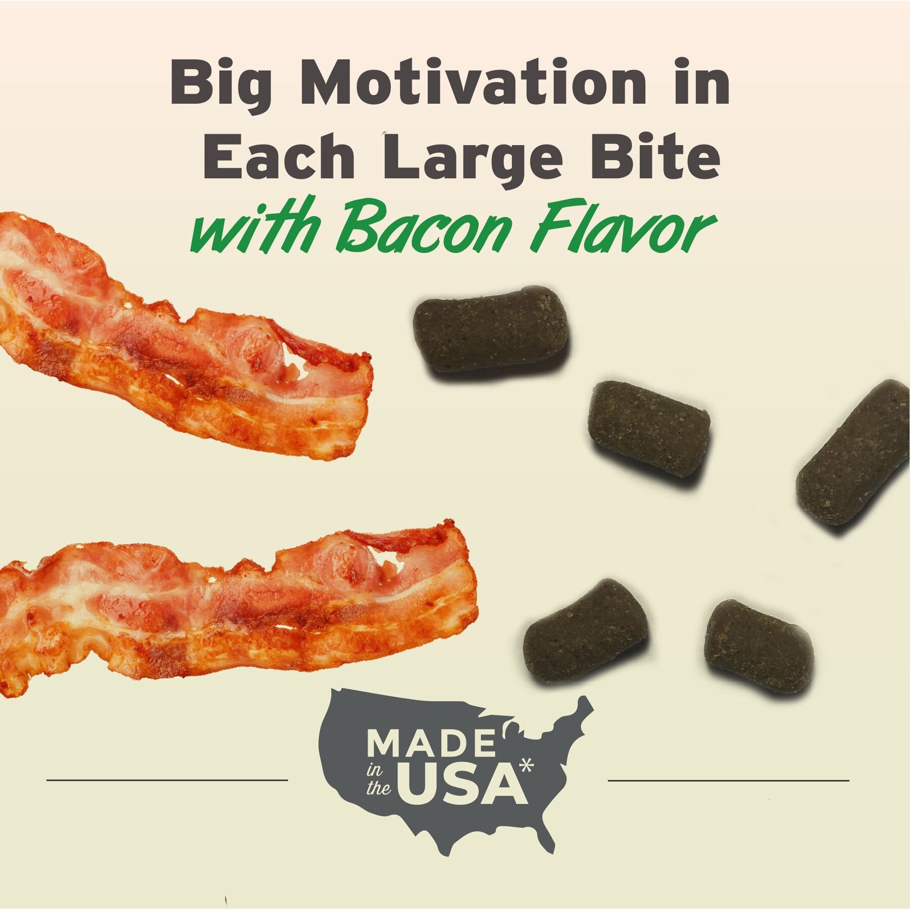 Pet Botanics Training Rewards Large Bites Bacon Soft & Chewy Dog Treats, 20-oz bag