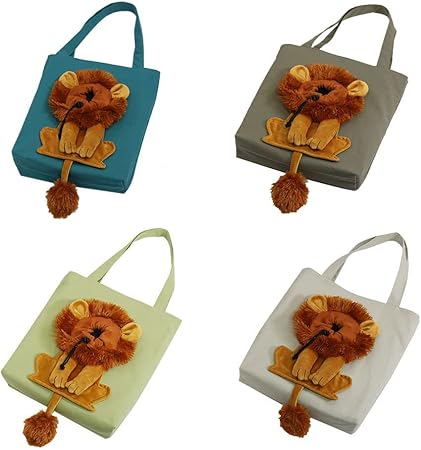 Carrying Bag, Carrier, Cute Lion-Shaped Pet Canvas Shoulder Bag Cat Carriers & Dogs, For Small Animals Dogs Cats