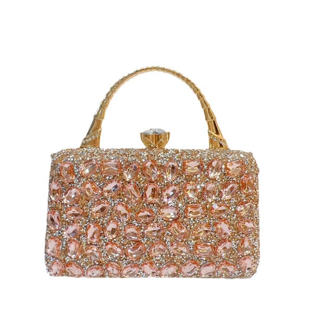 banquet handbag womens handheld crossbody bag single shoulder luxury small bag full diamond shining banquet bag 241122