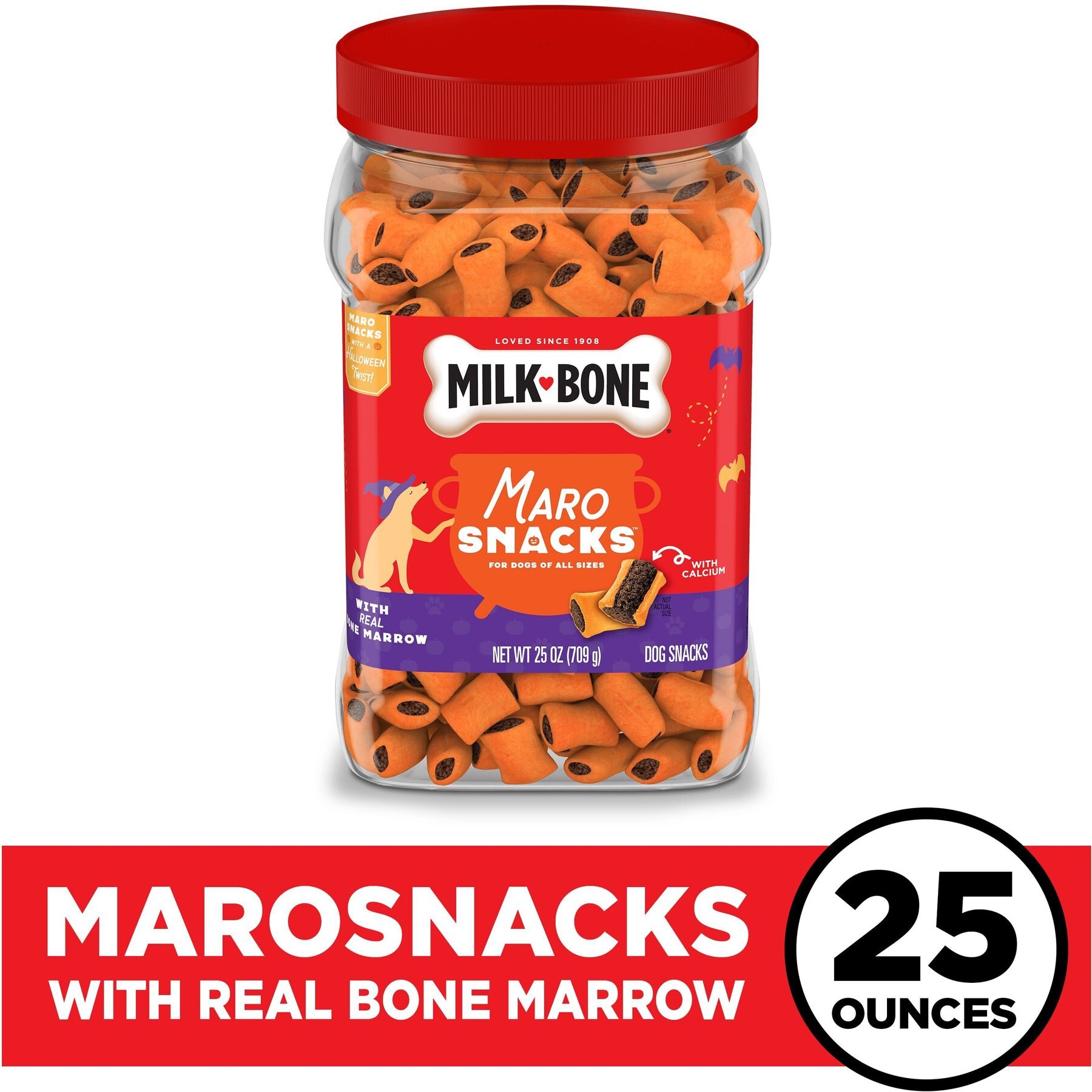 Milk-Bone Maro Snacks Halloween Dog Treats, 25-oz can