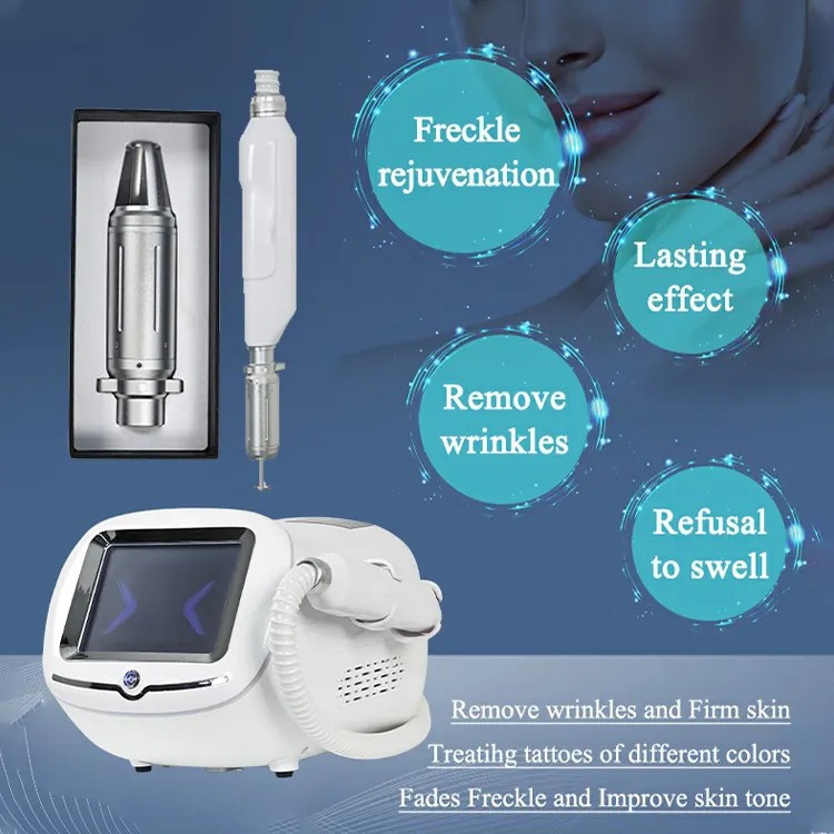 Portable Picosecond Laser 532 1064 Tattoo Removal Picosecond Skin Brightening Anti-pigmentation Pico Laser Machine for Spot Freckle Mole Treatment
