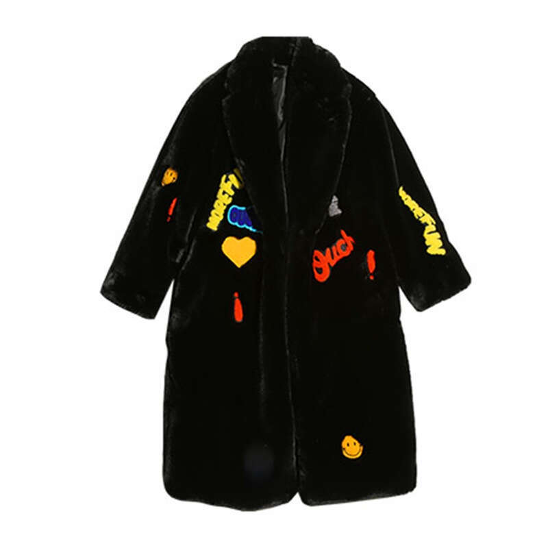 2024 Korean version new imitation otter rabbit fur grass loose coat medium long fashion trend plus size women's clothing