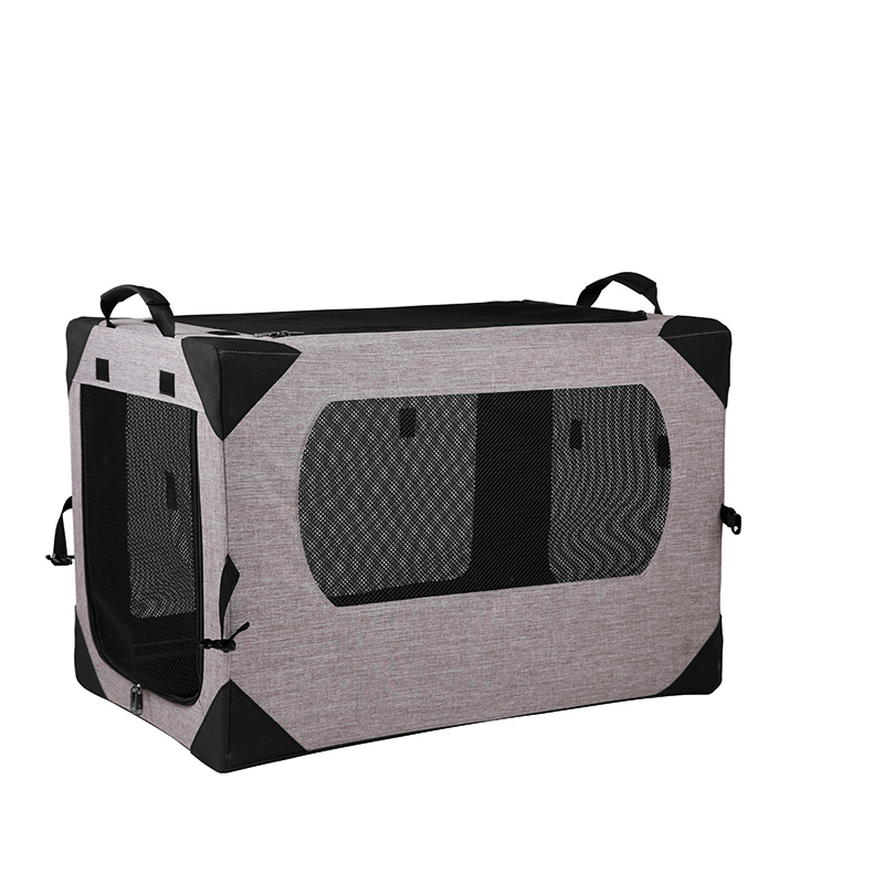 2021 New design Portable Pet Car Box Portable Breathable Cage Foldable