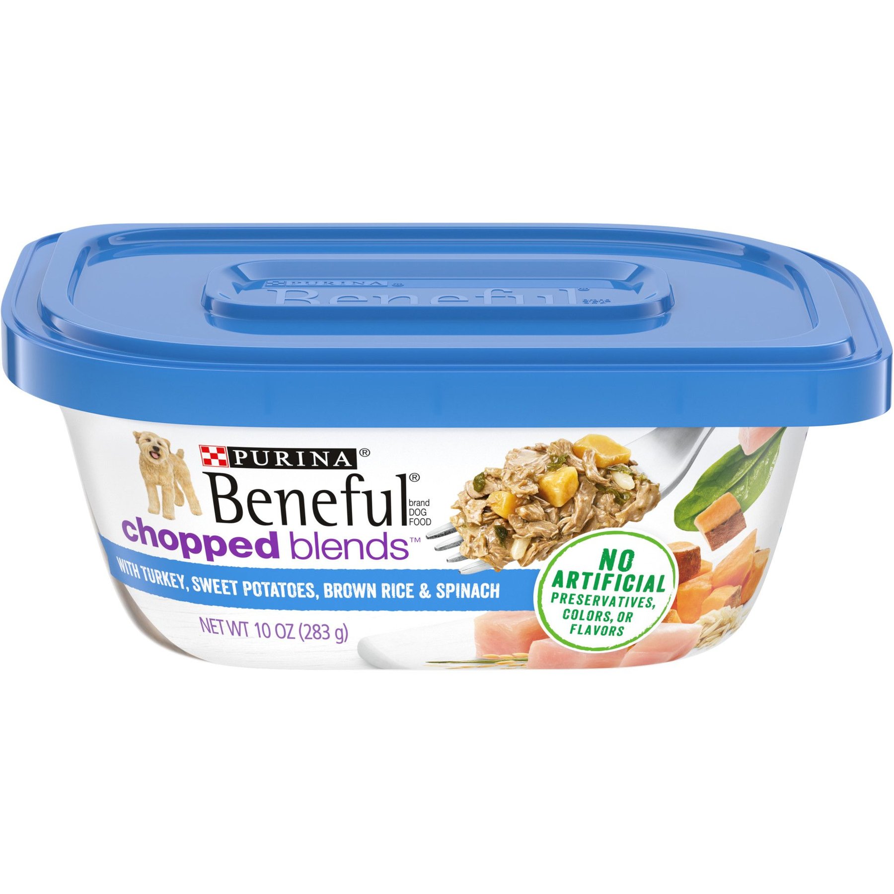Purina Beneful Chopped Blends with Turkey, Sweet Potatoes, Brown Rice & Spinach Wet Dog Food
