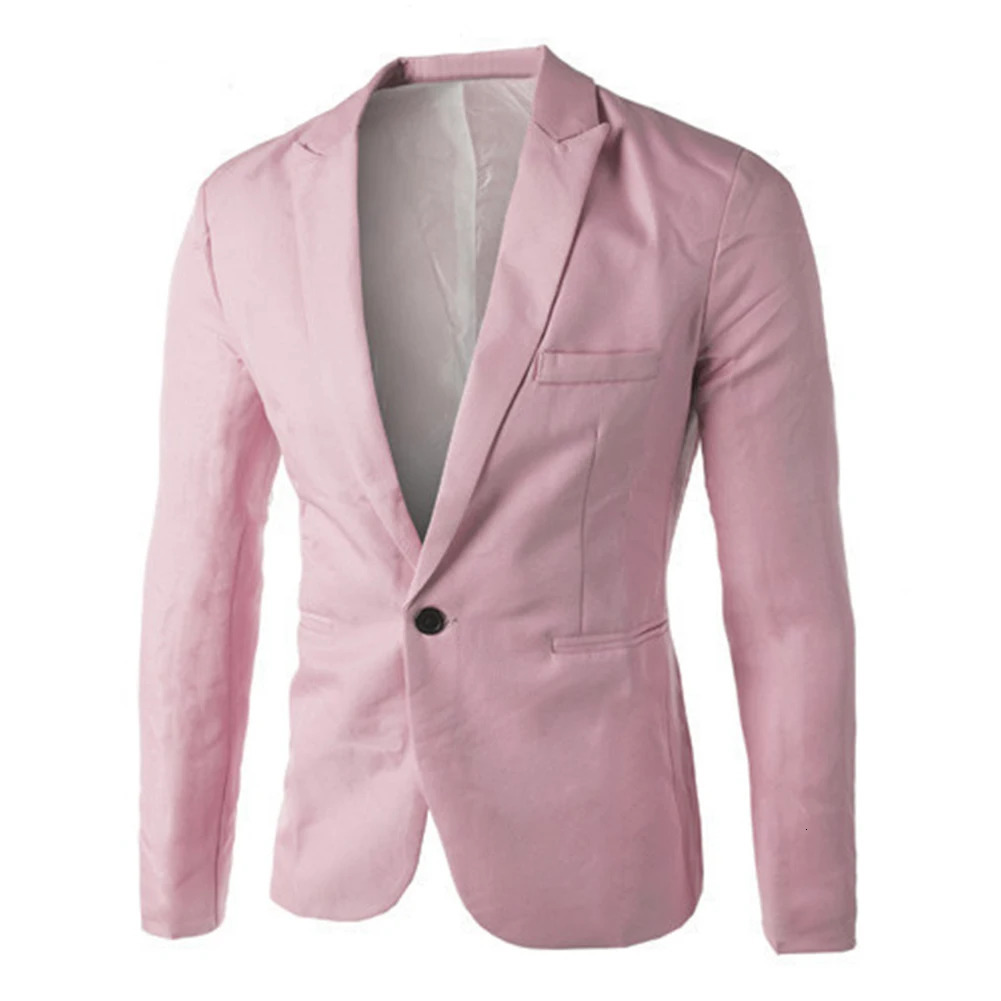 Autumn Mens Blazer Suit 8 colors male Blazer Suits business Jackets Coat Fashionable whiteblackgrey M-3XXXL 240422