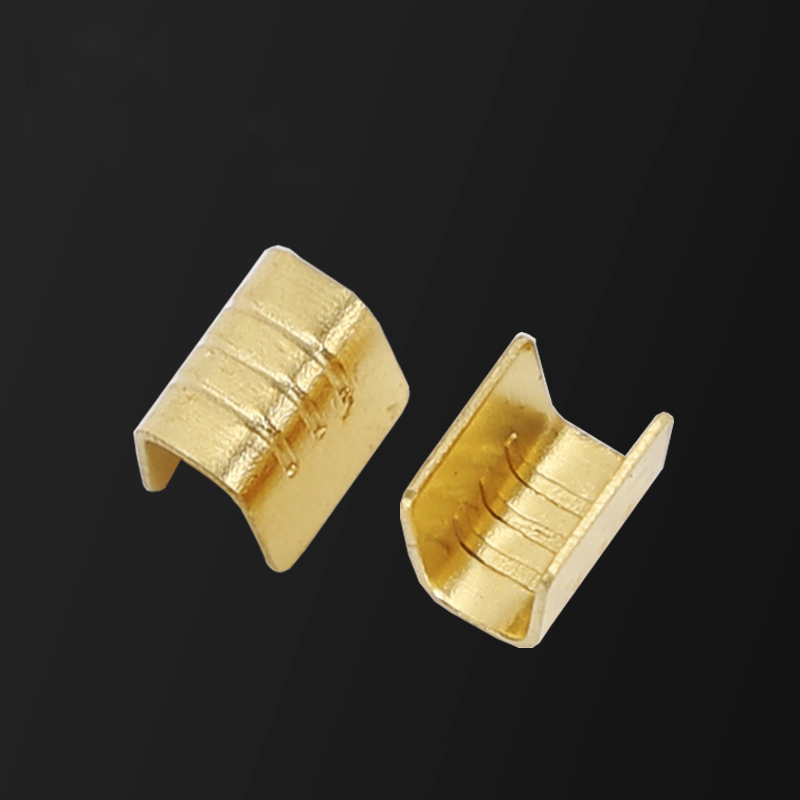 Cable tie DJ454A Large crimping tie terminal U-shaped copper U-shaped covered wire connector Cold-pressed quick cable connection