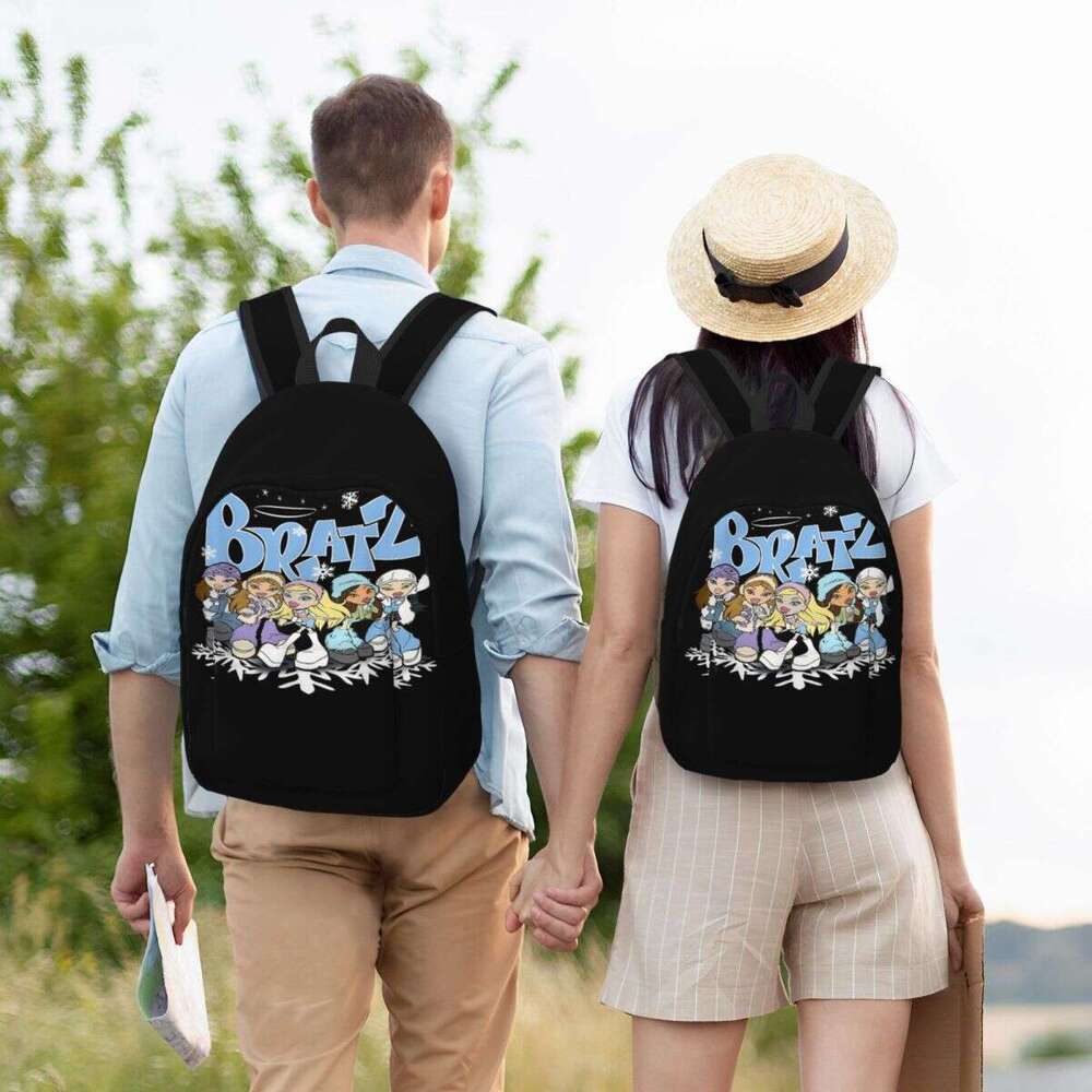 Bratz Winter Wonderland Group Shot Backpack for Men Women Teenage Student Work Daypack Laptop Computer Shoulder Bag Sports