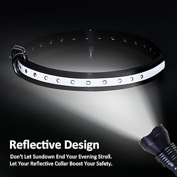 LuckinPET Waterproof Replacement Strap for Shock and Fence Easy Clean Odorless Metal Buckle 3/4 Inch Adjustable Size Durable Anti-Odor TPU Dog Collar