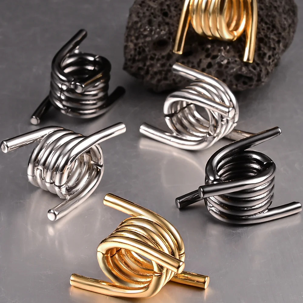 Vankula 2pcs 00g Stacker Rings Lobe Cuff Ear Gauges Plugs Ear Tunnels Stretcher Earring Clip on Cartilage Wedding Body Jewelry 240408