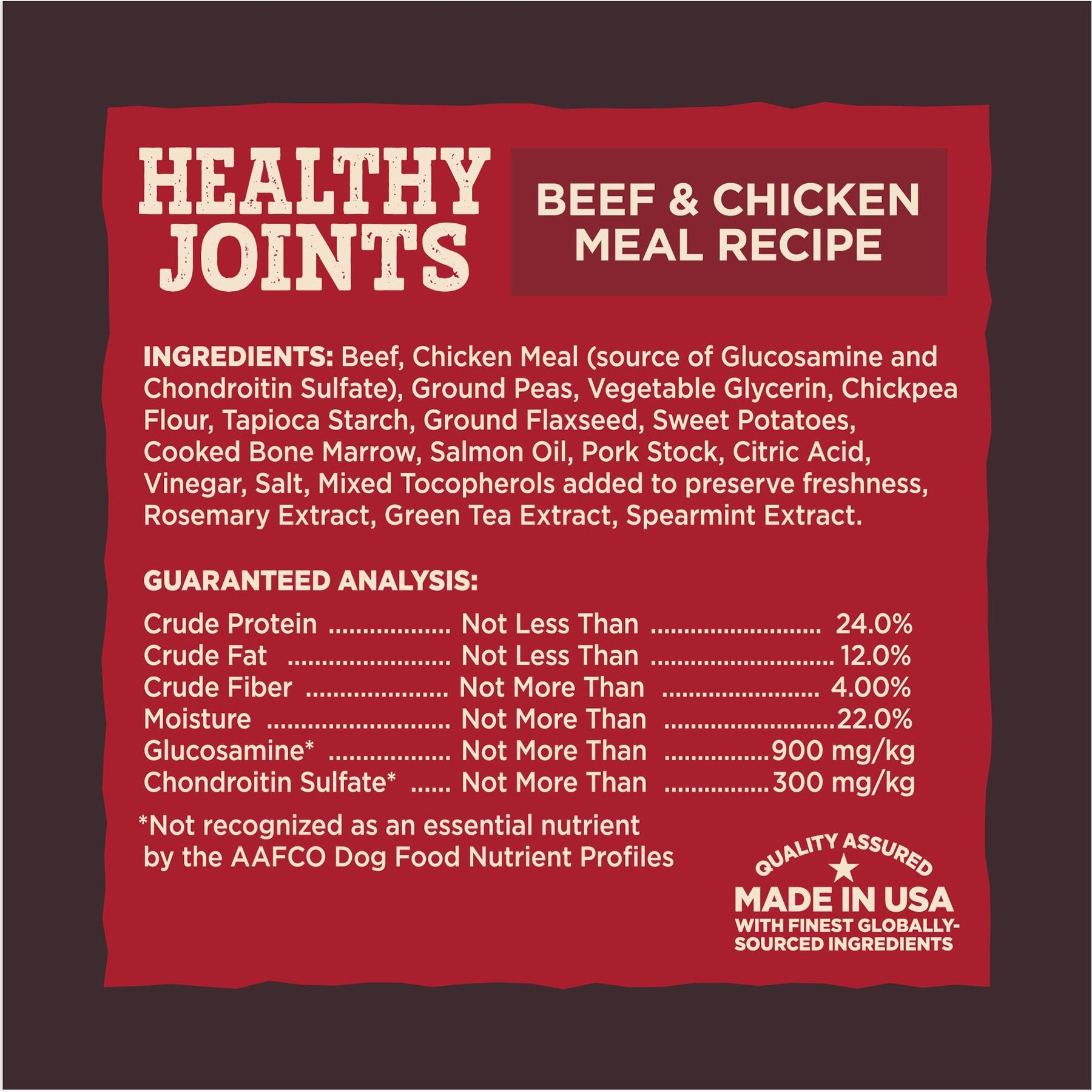 Wellness CORE Healthy Joints Beef & Chicken Grain-Free Dog Treats, 8-oz bag